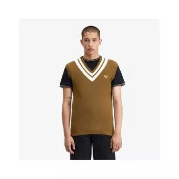 Жилет Fred Perry с полосатой отделкой и V-образным вырезом P96 Afpm2416524 P96 S
