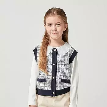 Жилет Hazzys Kids Sophia из твида Hts11kv54m Nv Navy/145