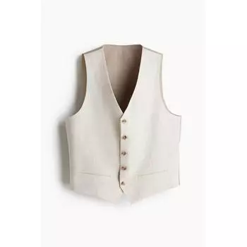Жилет HM Linen Suit Vest Slim Fit Light Beige 42