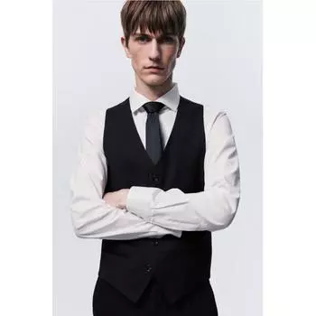 Жилет HM Suit Vest slim Fit, черный 42