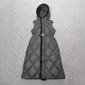 Жилет из хлопка для женщин, осенне-зимний, новый жилет, верхняя одежда, средний и длинный жилет, универсальное пальто из хлопка, прилив M