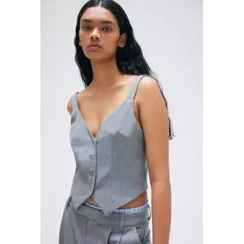 Жилет костюма HM серый