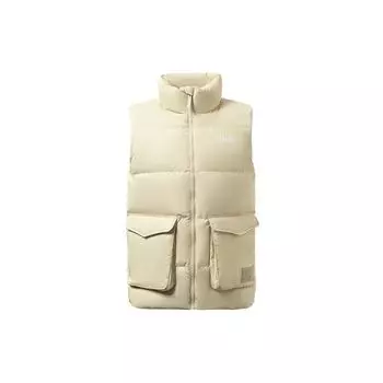 Жилет Li Ning Wade Series с однотонным карманом, мужские жилеты, туман-хаки AMRR019-5 L