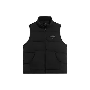 Жилет мужской из гусиного пуха с воротником-стойкой Li Ning Wade Series, однотонный, черный AMRT059-1 S