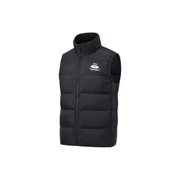 Жилет мужской Li Ning Fitness Series с логотипом, воротником-стойкой, однотонный, черный AMRT015-1 S