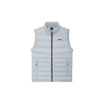 Жилет мужской Li Ning Fitness Series Stand Collar Slim Fit Sports Down Vest Rock-Gray AMRS067-2 XL