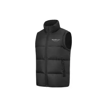 Жилет мужской Li Ning Wade Series с воротником-стойкой, водонепроницаемый, однотонный, черный AMRT029-1 M