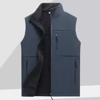 Жилет мужской новый осенне-зимний бархатный жилет куртка спортивный жилет большой размер M