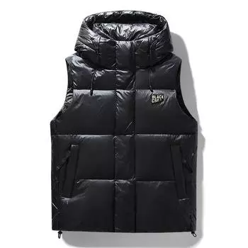 Жилет мужской осенне-зимний новый черный золотой пуховик теплый утиный пуховик модный жилет жилет M