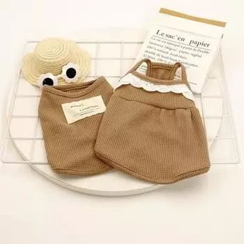 Жилет на ремне для домашних животных, одежда для собак, одежда для кошек, весенне-летнее платье на ремне, наряд для пары, дизайнерская одежда для маленьких собак XS