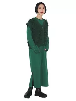 Жилет One Piece Loop Vest x One Piece GREEN ONE SIZE [Beams Heart] (Установить элемент) Женский зелёный