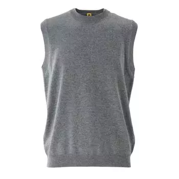 Жилет Onitsuka Tiger Knit, однотонный, круглый, с круглым вырезом, жилет унисекс, серый 2183B366-020 L