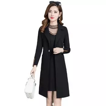 Жилет Повседневный с отложным воротником женский жилет без рукавов женский классический свободный S чёрный