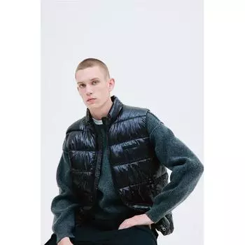 Жилет-пуф HM Regular Fit, черный