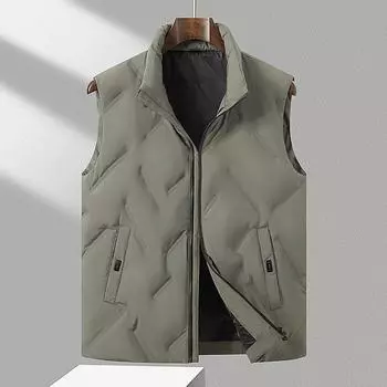 Жилет пуховый мужской осенне-зимний новый уличный теплый жилет 90% белый утиный пух верхняя одежда жилет M