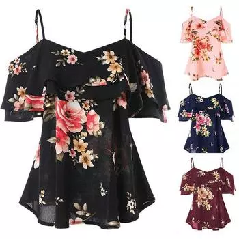 Жилет с открытыми плечами, топы, летние женские топы без рукавов с принтом, жилет с рюшами 5XL белый