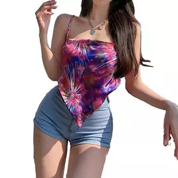 Жилет с подтяжками, тонкие топы, женская блузка на шнуровке сзади розы красного