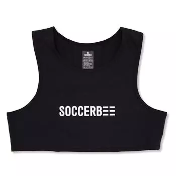 ЖИЛЕТ SOCCERBEE Специальный жилет с GPS-трекером для игроков в командные виды спорта на открытом воздухе, такие как лакросс, футбол, американский футбол, регби, хоккей., (Средняя) чёрный