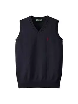 Жилет свитер хлопковый жилет 3206007 темно-синий x красный [East Boy] 12G/COOLMAX женский (580)