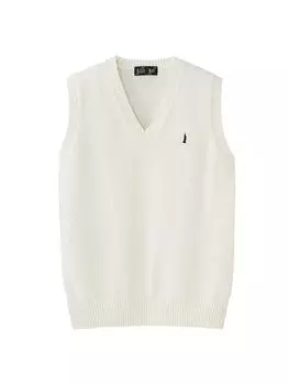 Жилет свитер хлопковый жилет 4206302 x Navy [East Boy] мужской 7G мужской Off-White (900)