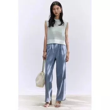 Жилет-свитер с завязкой HM Pale Turquoise