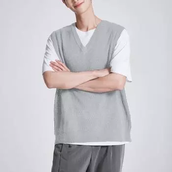 Жилет-свитер Spao с V-образным вырезом spkVb49c99 T Ivory/999