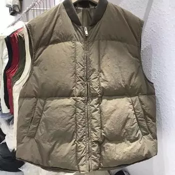 Жилет женский утепленный жилет универсальный жилет зима 2024 новый бейсбольный воротник повседневный жилет one size fits all чёрный