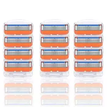 [zhishangs] сменное лезвие Fusion, совместимое с сменным лезвием Gillette Fusion, сменный ручной бритвенный станок