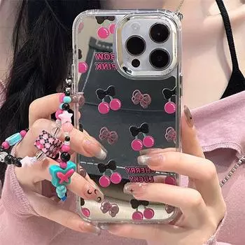 Zhitai 16Promax iPhone Case: Compatible with iPhone 15, includes bracelet and mirror, fits Apple 12 to 14Pro, single-piece design. iPhone 12 Pro Max