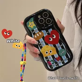 Zhitai Apple 16 Pro Cartoon Cream Pattern iPhone Case - Fits iPhone 12, iPhone 14 Pro, and iPhone 15 Models. iPhone 13