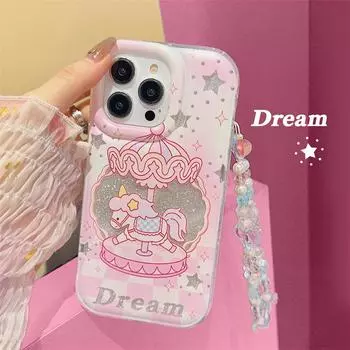 Zhitai Apple and Huawei Phone Case with Bracelet - Fits iPhone 11/12/13/14/15 Pro & Mate 60Pro iPhone 13/14