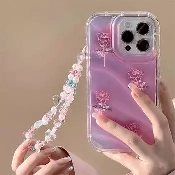 Zhitai Apple iPhone Case: Protective Cover for iPhone 11/12/13 Pro Max/15, Bracelet Compatible with 16 Pro. 14PROMAX