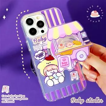 Zhitai Apple Magnetic Case with Cartoon Design for iPhone 15/14, Fits 12/13 Models, 16-in-1 Function, XS Holder iPhone 14 Pro