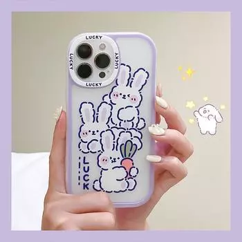 Zhitai Cartoon Apple 15 Pro Max/14/XS/13 Transparent Big Eyes Phone Case iPhone 12 Pro Max