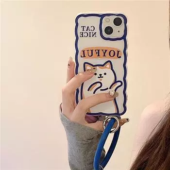 Zhitai Cartoon Creative Silicone Phone Case with Bracelet for iPhone 11/12/13/14/15Pro iPhone 11 Pro Max