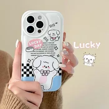 Zhitai Cartoon iPhone 14/13 Case, Compatible with Reno5/6/7, Air Cushion Protection