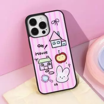 Zhitai Cartoon iPhone Case: Compatible with iPhone 12-16 models, matte black frame. iPhone 13 Pro Max