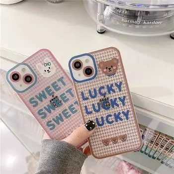 Zhitai Cartoon Shadow Transparent Case for iPhone 14/15 Pro Max/XS Max/XR. iPhone 7 Plus/8 Plus