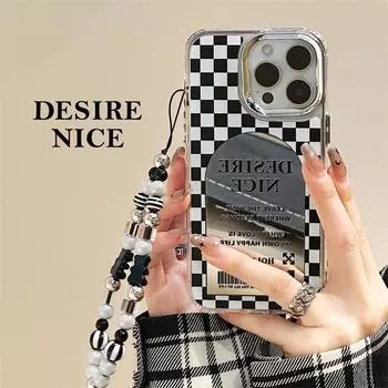 Zhitai Chessboard iPhone Cases: iPhone 15, Apple 14, Mirror 16 Pro Max, Bracelet 12 Cover 7 PLUS/8 PLUS