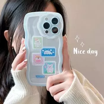 Zhitai Floral Wave TPU Phone Case for iPhone 12/13 Pro & 14 Pro Max iPhone 7 Plus/8 Plus