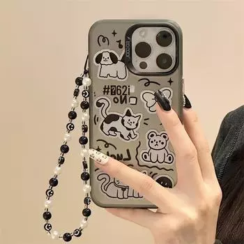 Zhitai Frosted Laser iPhone 16 Pro Max Case (14/14/13 Pro) with Bracelet, Compatible with Huawei Mate 60 iPhone 15