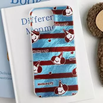 Zhitai Glacier Pattern Case for iPhone 14, 15 Pro Max, 16, 13, 12, and 11 Pro - Cartoon Design iPhone 16 Plus