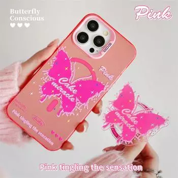 Zhitai iPhone 12/13/14/15/16 Pro Magnetic Frosted Laser Phone Case with Stand iPhone 12 Pro Max