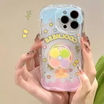 Zhitai iPhone 14 Case: Cream Pattern, 16 Pro Max, 13 Chain, 15 Stand Compatible. iPhone 14 Plus