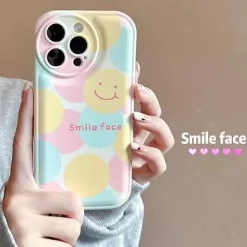 Zhitai iPhone 15 Pro Max Case: Fits Apple 14, Huawei NOVA 6/7/8 with Smiley Air Cushion Design iPhone 7/8
