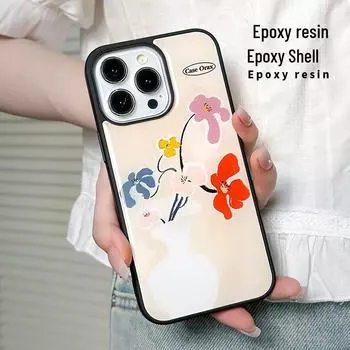 Zhitai iPhone 16 Pro Max/15 Pro Case, Apple 14 Drop Glue, Ins Style, Compatible with Huawei Mate 60 iPhone 16 Pro