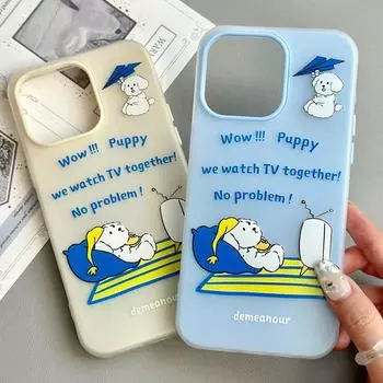 Zhitai iPhone Case: Compatible with iPhone 11 to 15, Includes 13, 14 Pro Max; Jelly Skin with Cartoon Design for Women. 15