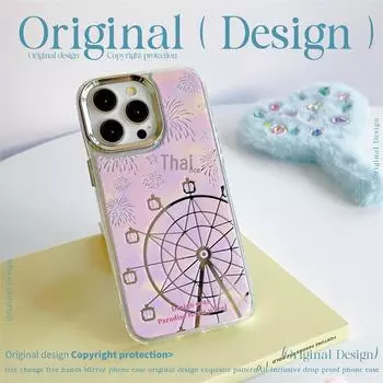 Zhitai iPhone Case: Compatible with iPhone 12/13/14Pro/15Pro, Three-in-One Mirror Design, INS Style. iPhone 7 / 8