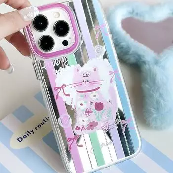 Zhitai iPhone Case: Compatible with iPhone 15, 14, 13 Pro Max, and 12 Pro - Three-in-One Mirror Design iPhone 13 Pro