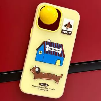 Zhitai iPhone Case: Fits 11, 12, 14 Pro Max, 15 - Jelly Skin, Cartoon Design iPhone 12 Pro Max